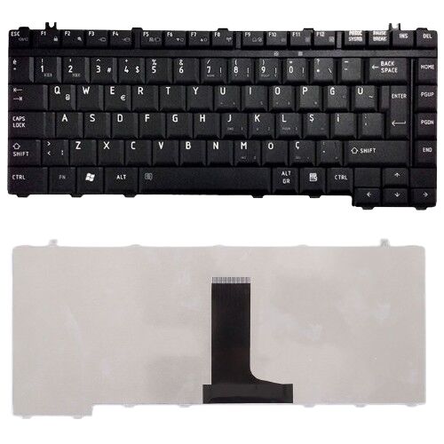 Toshiba Satellite L300-257, L300-28J Klavye Siyah Tuş Takımı Q TR Keyboard