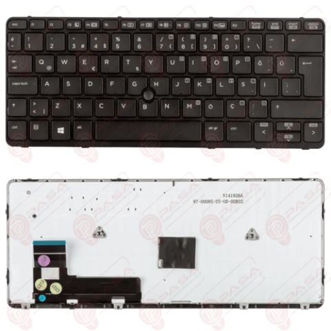 Hp 762585-001, 762585-141, 776452-001, 776452-141 Klavye Tuş Takımı Tuş Seti Siyah Türkçe