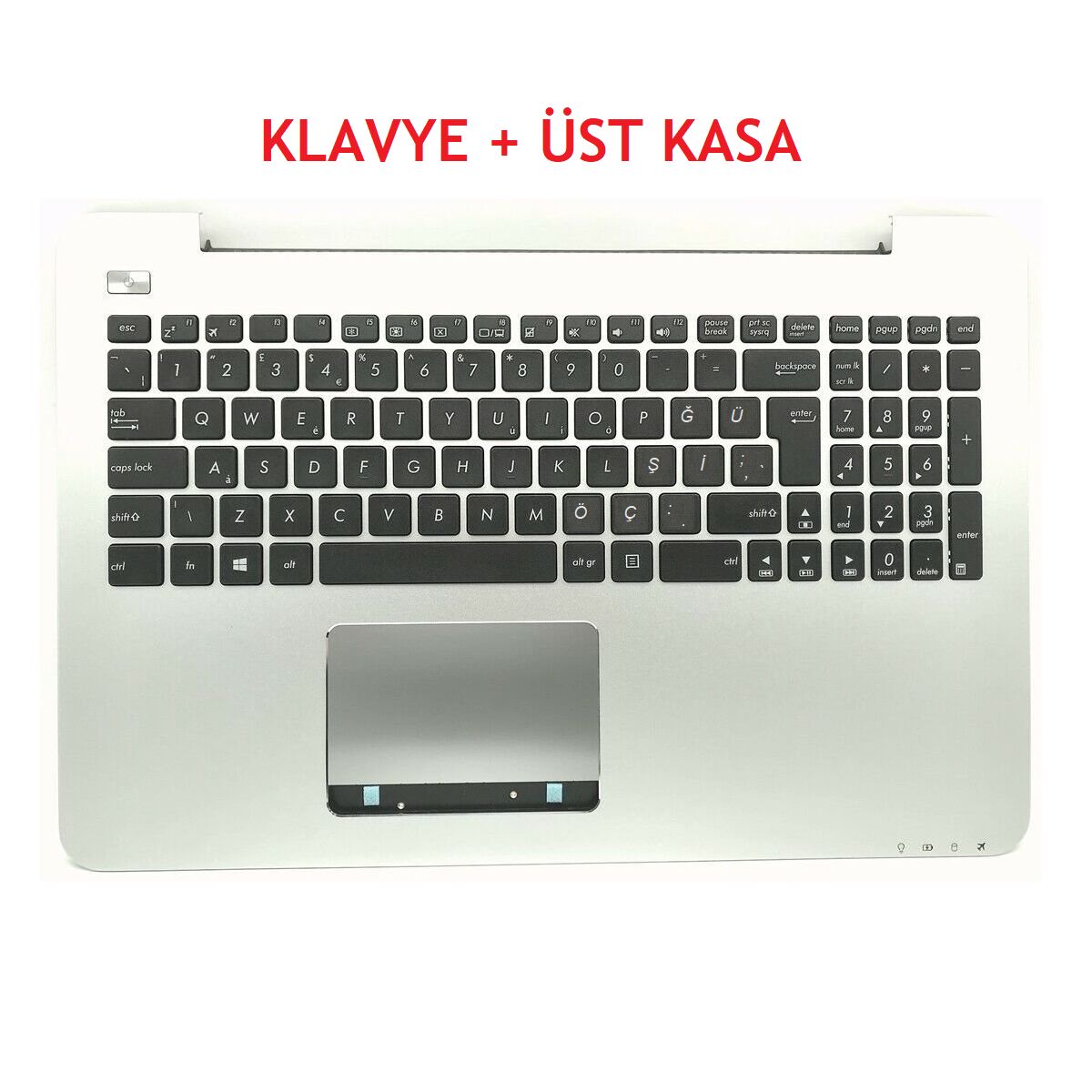Asus X555QG-XX201MS, X555QG-XX201S Klavye Tuş Takımı ve Üst Kasa