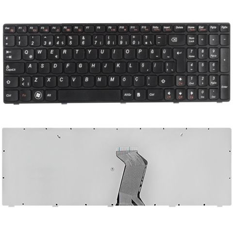 Lenovo MP-12P86TQ-686, MP-12P86TQ-6861 Klavye Tuş Takımı Siyah Renk Q TR
