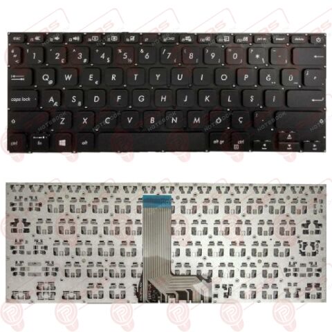 Asus X415EA-EB512, X415EA-EB520W, X415EA-EB573 Uyumlu Klavye Tuş Takımı Tuş Seti Siyah Türkçe