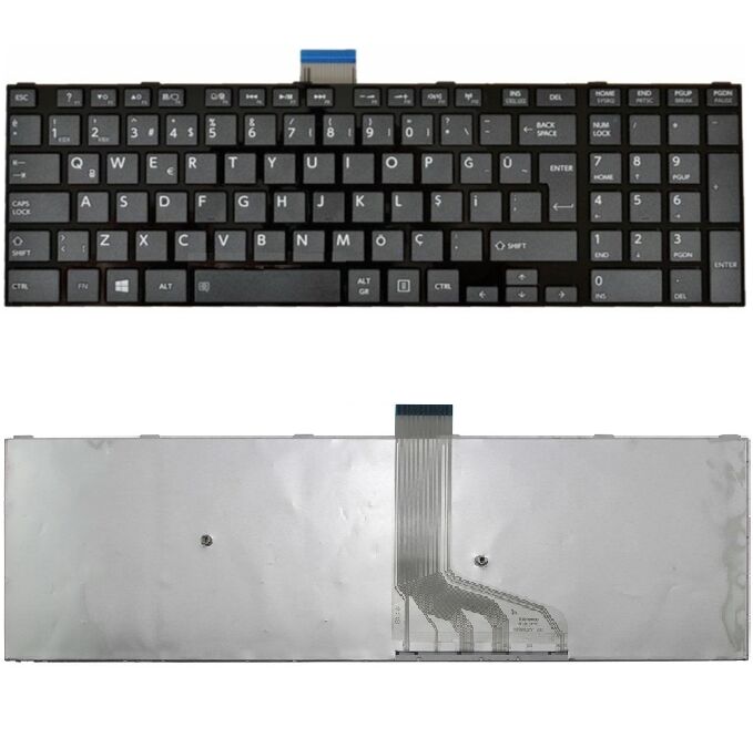 Toshiba Satellite L50-A-1FW Klavye Tuş Takımı Q Türkçe Siyah