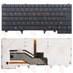 Dell 0CN5HF, CN5HF, 0FWVVF, FWVVF, XH75R, 0XH75R Klavye Tuş Takımı Tuş Seti Led Işıklı Siyah Türkçe