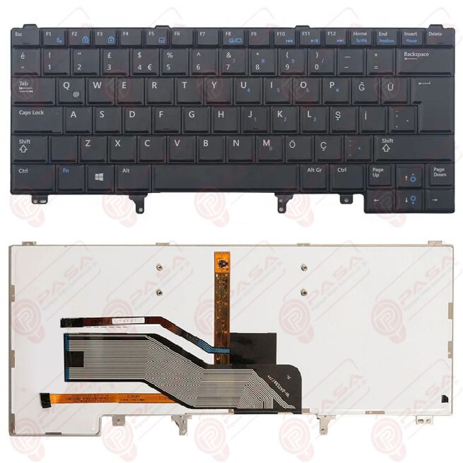 Dell PK130FN1A28, PK130FN1B00 Klavye Tuş Takımı Tuş Seti Led Işıklı Siyah Türkçe