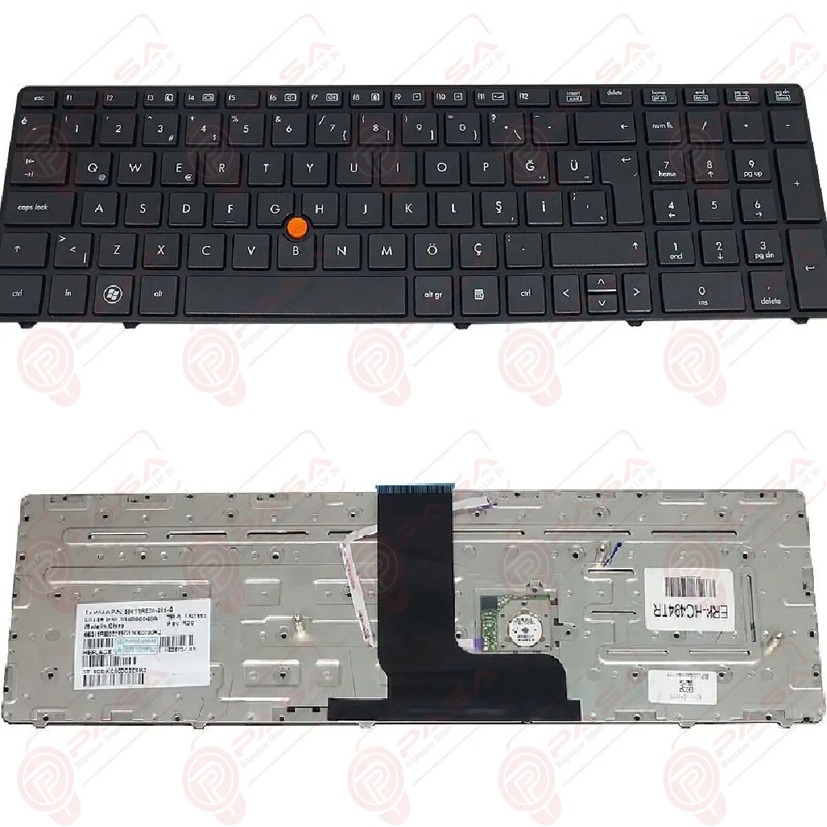 Hp 652553-001, 652553-141, 652554-001, 652554-141 Klavye Tuş Takımı Tuş Seti Siyah Türkçe