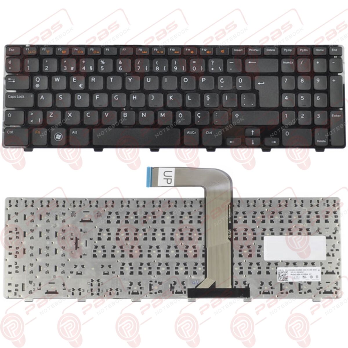 Dell 04DFCJ, 4DFCJ, 08JKNX, 8JKNX Klavye Tuş Takımı Tuş Seti Siyah Türkçe