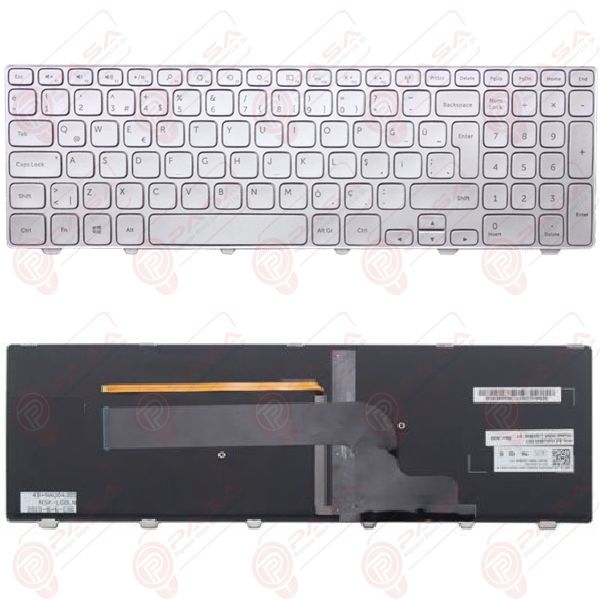 MP-13B26TQJ442 Klavye Tuş Takımı Tuş Seti Led Işıklı Gri Türkçe