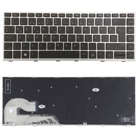 Hp L15542-001, L15542-141, L29189-001, L29189-141 Uyumlu Klavye Tuş Takımı Tuş Seti Siyah Türkçe