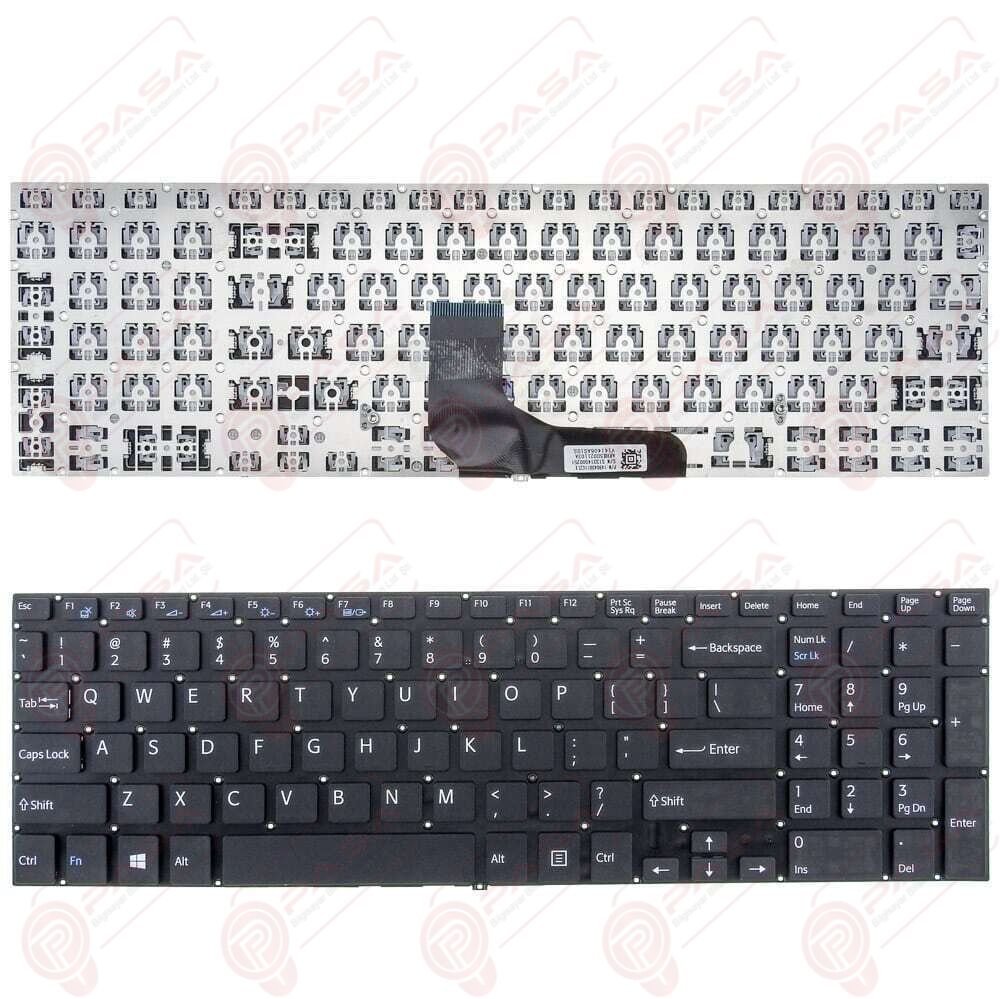 Sony Vaio SVF15A15ST, SVF15A1A4E Klavye Siyah TR