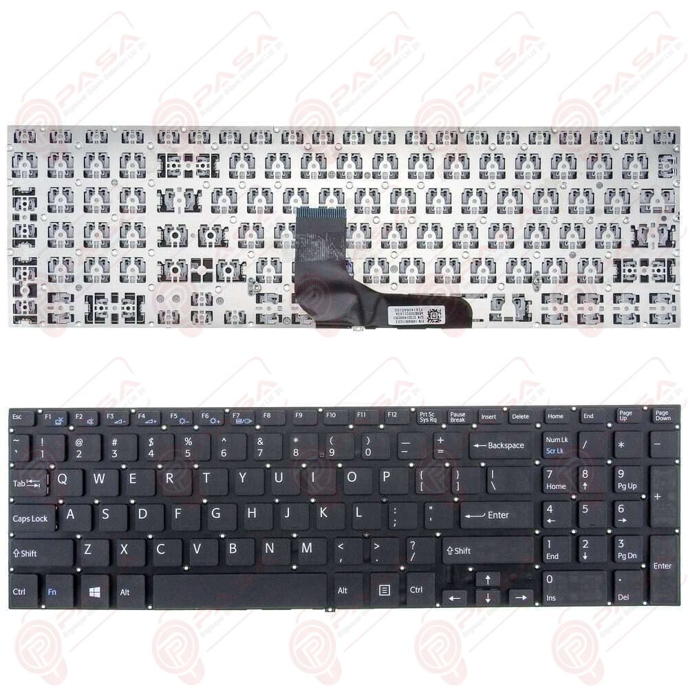 Sony Vaio SVF15A15STB, SVF15A1BCX, SVF15A16CXB Klavye Siyah TR