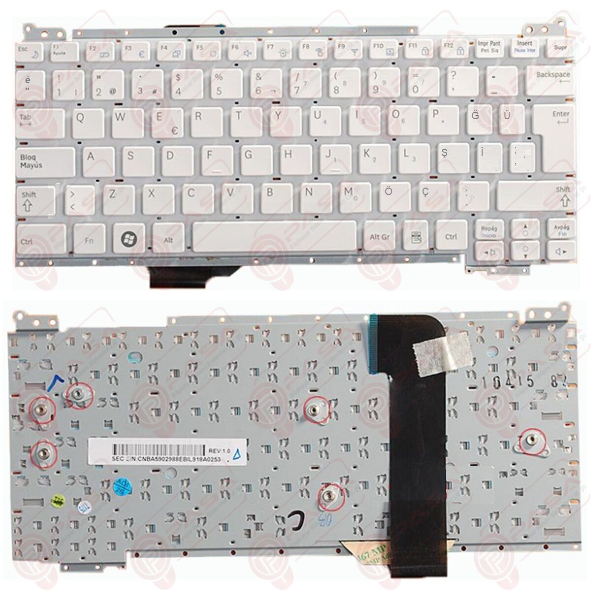 Samsung V126560AK, M71SN Klavye Beyaz TR