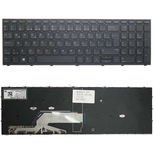 Hp L01028-001, L01028-141, L09593-001, L09593-141 Klavye Tuş Takımı Tuş Seti Siyah Türkçe