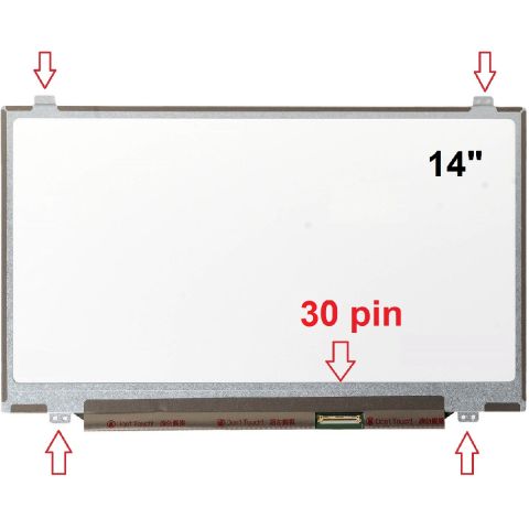 Toshiba E45, E45T Ekran 14 Slim 30 Pin