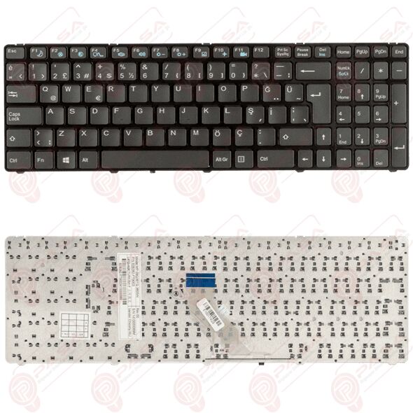 Casper Nirvana CKY.3230-4L35V-S, CKY.3230-6L45V-F Klavye Tuş Takımı Tuş Seti Siyah Türkçe