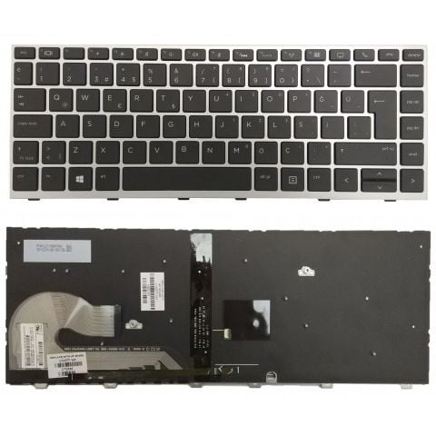 Hp MT44, MT45 Mobile Thin Client Uyumlu Klavye Işıklı Siyah Tuş Takımı Tuş Seti Türkçe