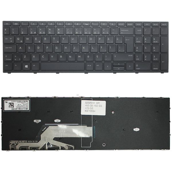Hp ProBook 650 G5 Klavye Tuş Takımı Tuş Seti Siyah Türkçe
