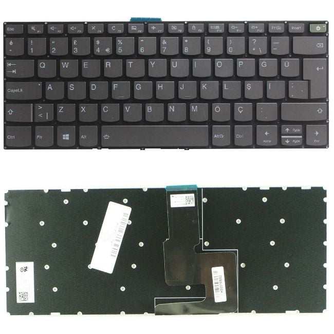 Lenovo ideaPad 320s-15AST, 80YB Klavye Tuş Takımı Gri Renk TR Q