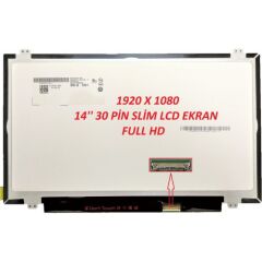 Lenovo Y40-80, Y4080, 20399, 20408, 80FA, 80FN Ekran Panel 14 Slim 30 Pin FHD 1920 x 1080