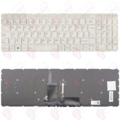 Toshiba Satellite P50-C-111, P50-C-11K Klavye Beyaz Led Işıklı TR