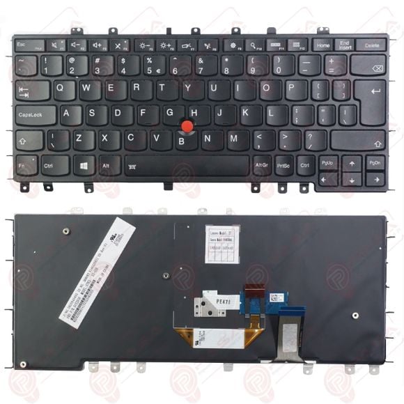 Lenovo 00PA810, 00PA868, 00PA882 Klavye Led Işıklı Siyah TR