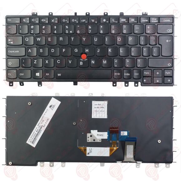 Lenovo 04Y2620, 04Y2648, 04Y2650 Klavye Led Işıklı Siyah TR
