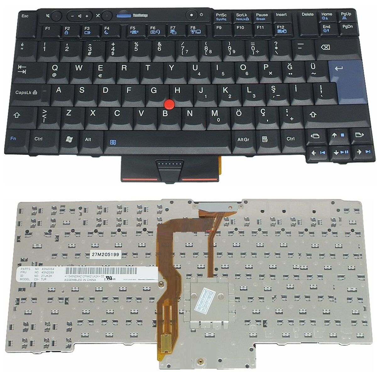 Lenovo 45N2036, 45N2071, 45N2099, 45N2143 Klavye Siyah TR
