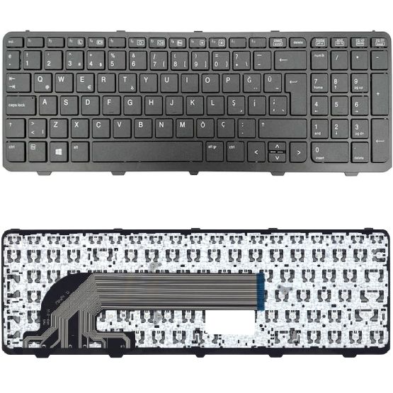 Hp 470 G0, 475 G0, 470 G1, 475 G1, 470 G2, 475 G2 Uyumlu Klavye Tuş Takımı Çerçeveli Siyah Türkçe