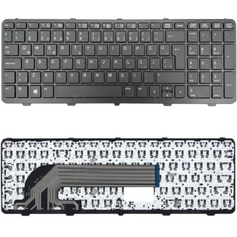 Hp 470 G0, 475 G0, 470 G1, 475 G1, 470 G2, 475 G2 Uyumlu Klavye Tuş Takımı Çerçeveli Siyah Türkçe