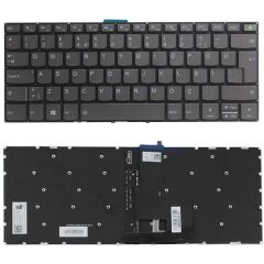 Lenovo 5CB0R61115, 5CB0R61299, 5CB0R61061 Klavye Tuş Takımı ışıklı Gri Türkçe