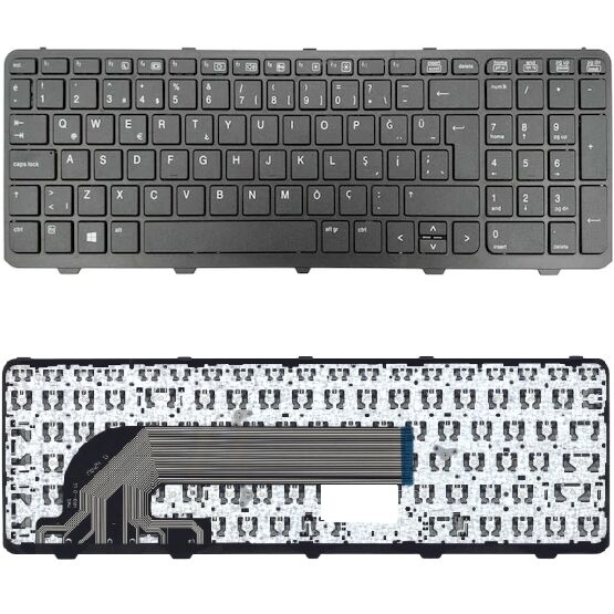 Hp 768130-001, 768130-141, 768787-001, 768787-141 Uyumlu Klavye Tuş Takımı Çerçeveli Siyah Türkçe
