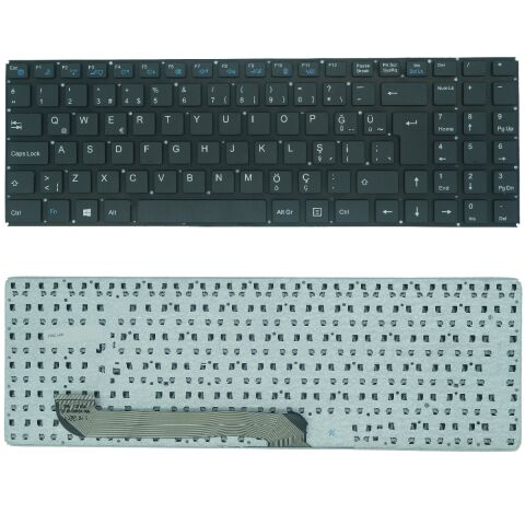 Casper Nirvana CLB.2830-4L05B, CLB.2830-4L05B-G Uyumlu Klavye Tuş Takımı Tuş Seti Siyah Türkçe