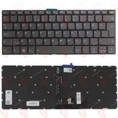 Lenovo 5CB0W43412, 5CB0W43415, 5CB0W43353 Klavye Tuş Takımı ışıklı Gri Türkçe