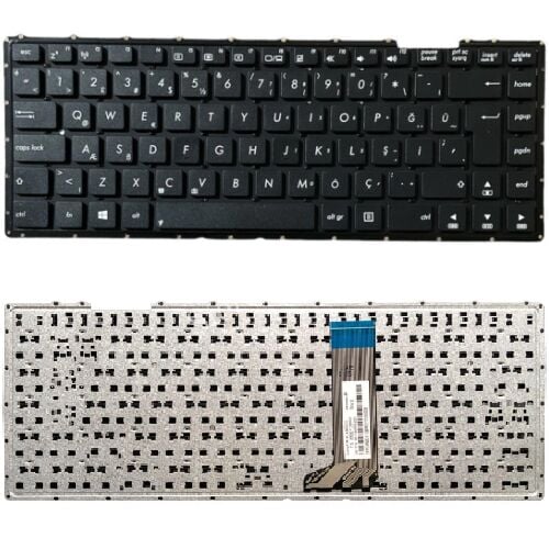 Asus X455W, X455WA, X455WE, X455Y, X455YA, X455YI, Y483, Y483L Klavye Tuş Takımı Tuş Seti Siyah TR