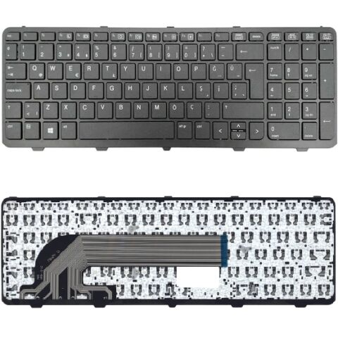 Hp V139502AS1, V139530AS1, PK1315A2A00, PK1315A4A19 Uyumlu Klavye Tuş Takımı Çerçeveli Siyah Türkçe