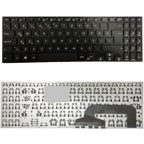 Asus X507L, X570LA, X570LB, X570M, X570MA Uyumlu Klavye Tuş Takımı Tuş Seti Siyah Türkçe
