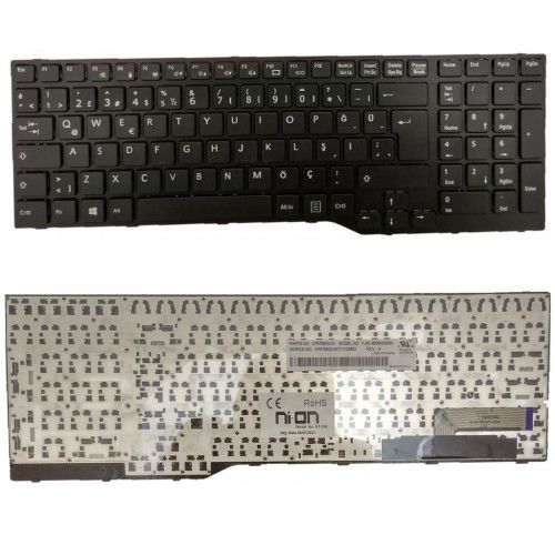Fujitsu Siemens CP670825-04, JM14B96003D85, 38042999 Uyumlu Klavye Tuş Takımı Tuş Seti Siyah Türkçe