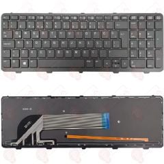 Hp 721953-001, 721953-141, 727682-001, 727682-141 Klavye Tuş Takımı Tuş Seti Led Işıklı Siyah Türkçe