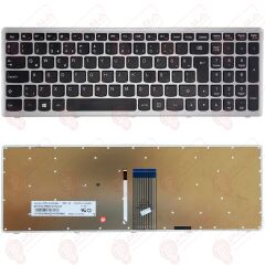 Lenovo 25205519, 25205523, 25205553 Klavye Led Işıklı Gri TR