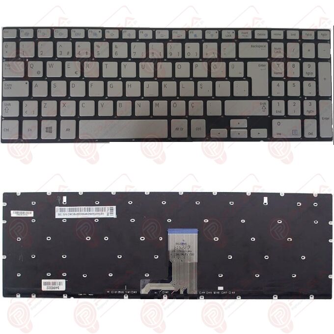 Samsung NP700Z5A-S09US, NP700Z5A-S0AUS, NP700Z5A-S0BUS Klavye Gri Tuş Takımı Tuş Seti Türkçe