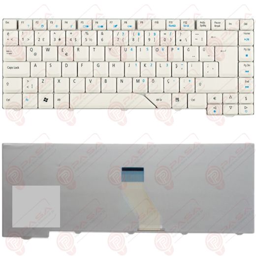 Acer AEZD1G00010, 9J.5982.60T, NSK-H3V0T Klavye Gri Tuş Takımı Tuş Seti Türkçe