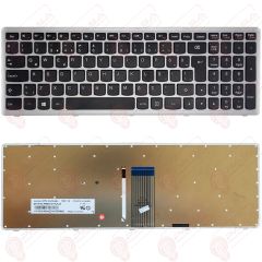 Lenovo 25211323, 25211324, 25211293 Klavye Led Işıklı Gri TR