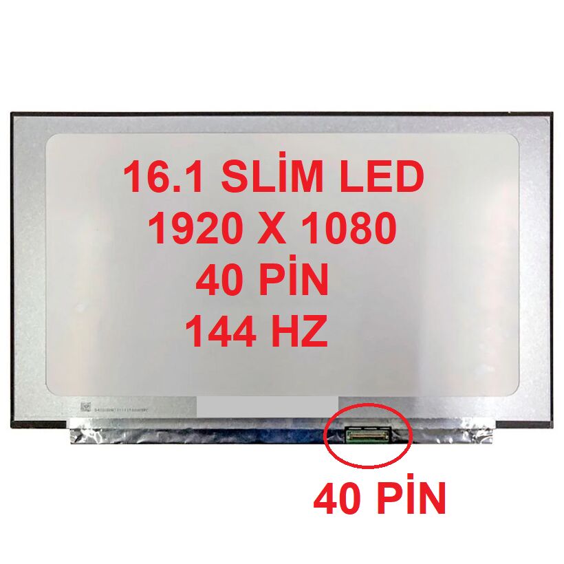 Écran LCD 16.1" IPS 144Hz FHD - N161HMA-GAK REV.C2 - 40 Pins - Pour PC Portable