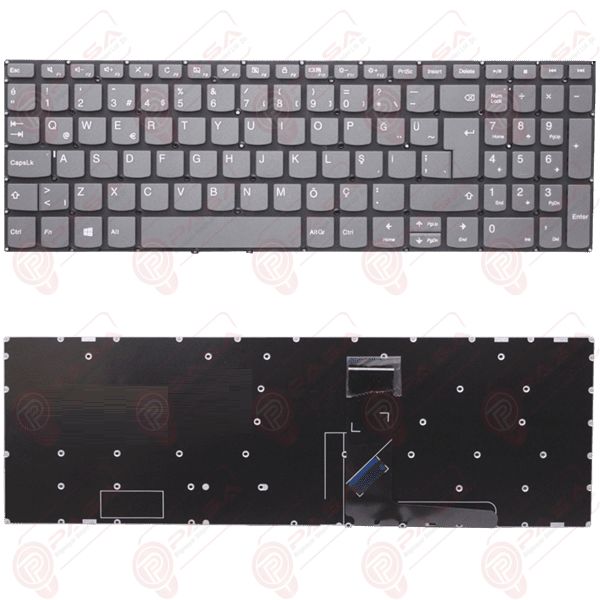 Lenovo ideaPad 3 17ADA05, 3-17ADA05, 81W2 Klavye Tuş Takımı Tuş Seti Gri Türkçe