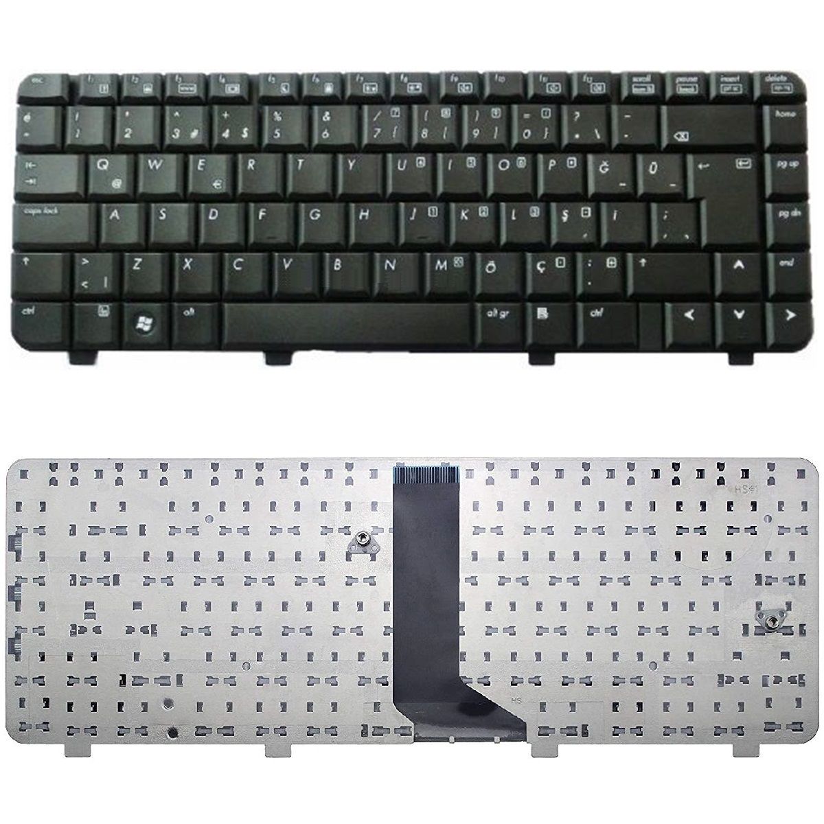 Hp 455264-001, 455264-141, 456624-001, 456624-141 Klavye Tuş Takımı Tuş Seti Siyah Türkçe