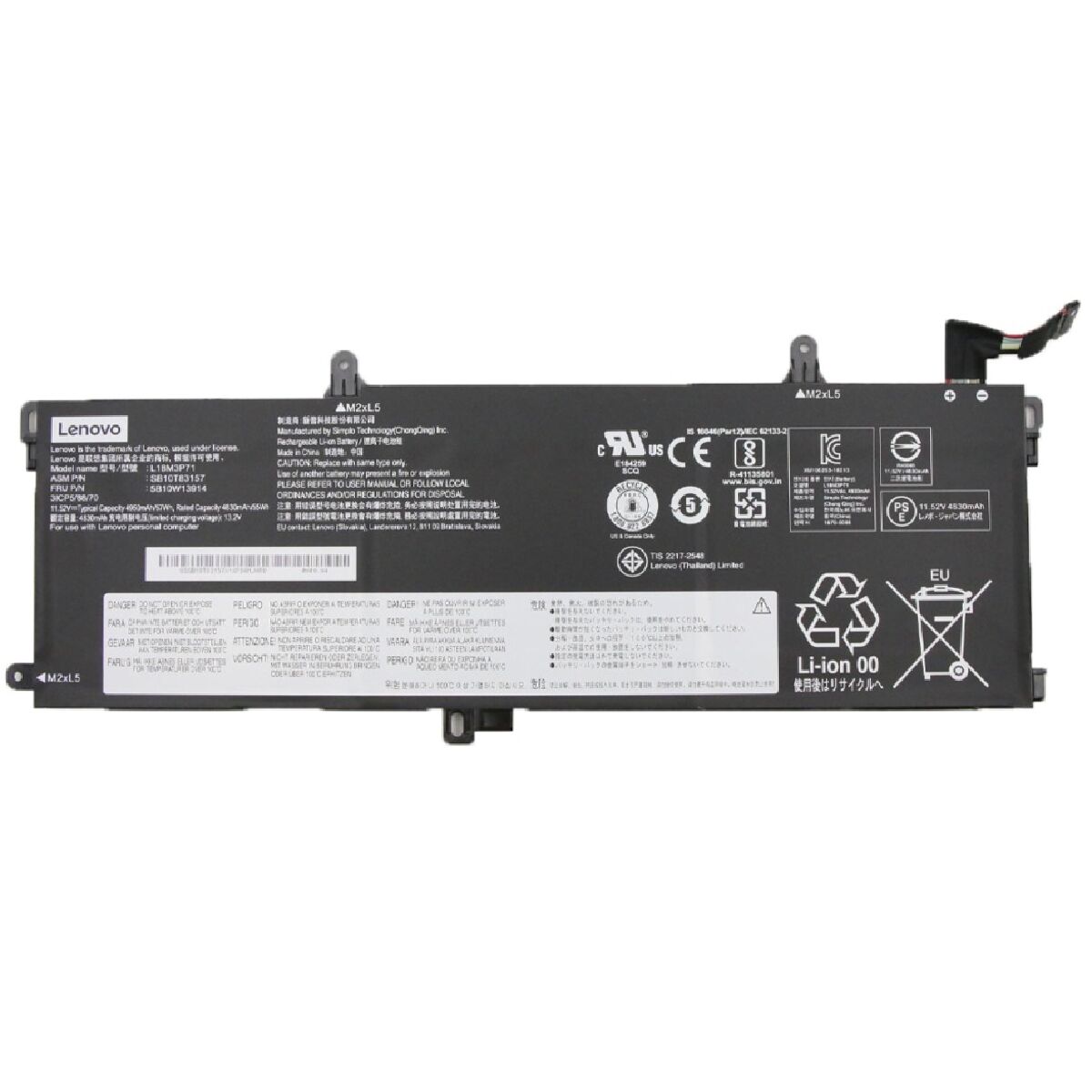 LENOVO 5B10W13913, 5B10W13914 BATARYA PİL ORJİNAL