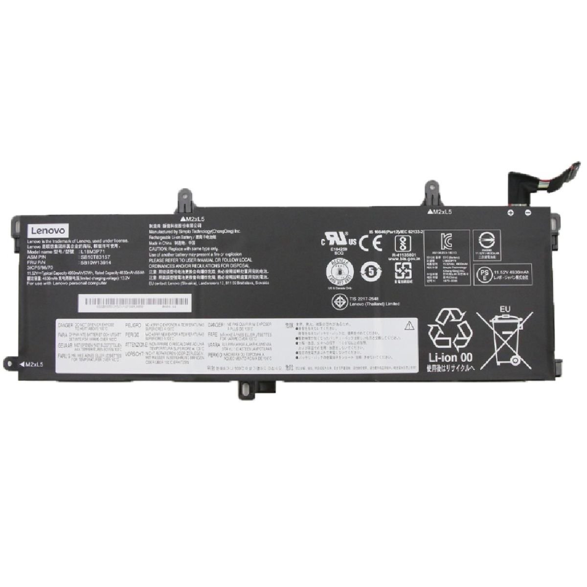 LENOVO SB10T83156, SB10T83157, SB10K97649 BATARYA PİL ORJİNAL