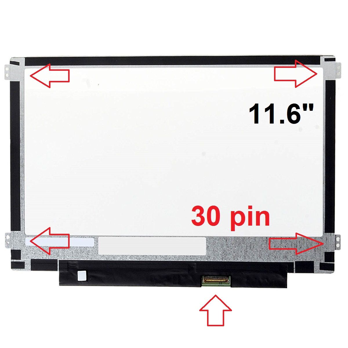 Acer Aspire E3-111, E3-112, E3-112M Ekran 11.6 Slim 30 Pin Vida Yeri Yanda