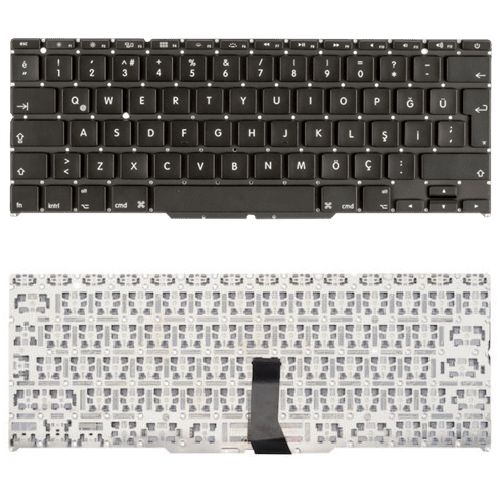 Apple MacBook Air MJVM2LL/A, MJVM2TU/A, MJVP2LL/A, MJVP2TU/A Klavye Tuş Takımı Tuş Seti Siyah Türkçe