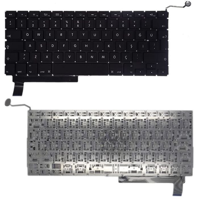 Apple Macbook Pro A1286 2008 Uyumlu Klavye Tuş Takımı Tuş Seti Siyah Türkçe