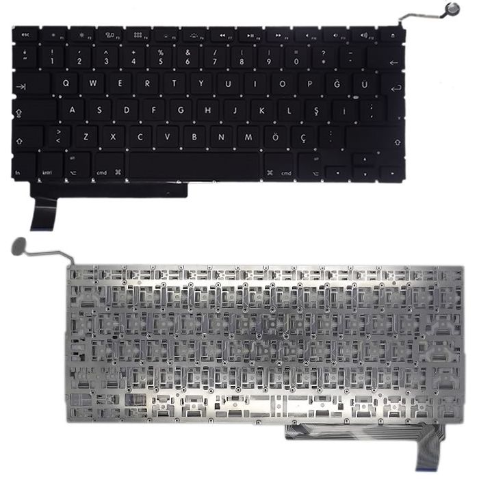 Apple Macbook Pro A1286 2012 Uyumlu Klavye Tuş Takımı Tuş Seti Siyah Türkçe